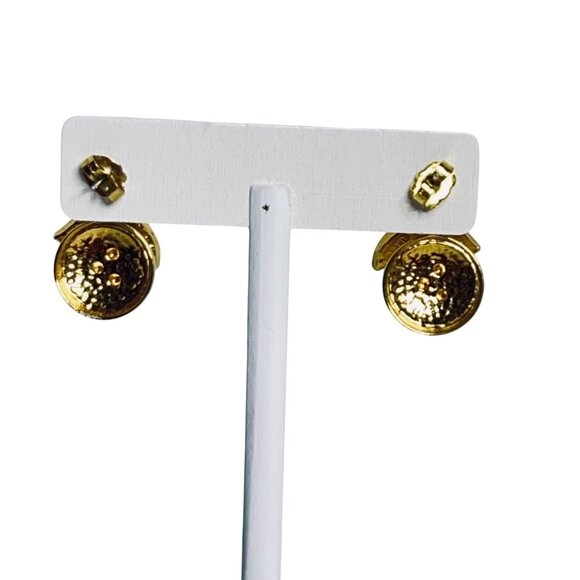 Avon Articulated Snowman Enamel Pierced Earrings (6100) - Picture 3 of 7